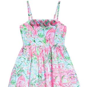 Lilly Pulitzer kids Bellamy Floral Fit & Flare Dress